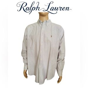 Ralph Laurent blue and white stripes